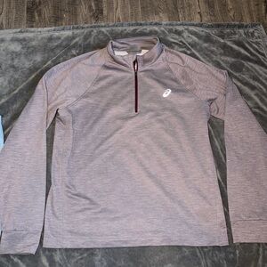 Mens ASICS 1/4 Zip Sweater Size XL